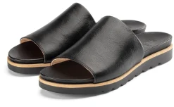 Werner Schuhe Damen-Lederpantolette Schwarz Clearance