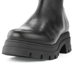 Werner Schuhe Damen-Lederstiefel Schwarz Clearance