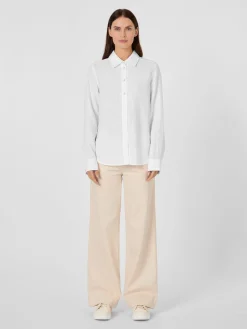 LANIUS Damen-Leinenbluse Weiß Sale