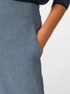 Oska Damen-Leinenhose Mittelblau