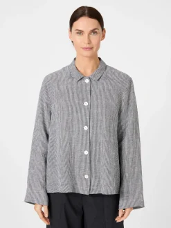 Oska Damen-Leinenjacke gestreift Discount