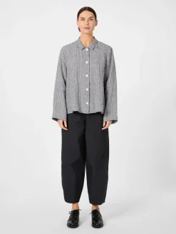 Oska Damen-Leinenjacke gestreift Discount