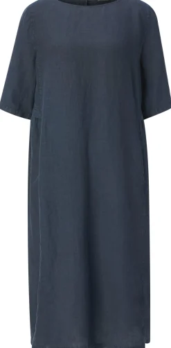 Oska Damen-Leinenkleid Dunkelblau Outlet