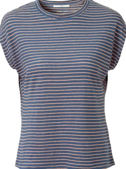 LANIUS Damen-Leinenshirt gestreift New