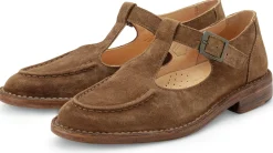 Astorflex Damen-Loafer mit Riemen Braun New