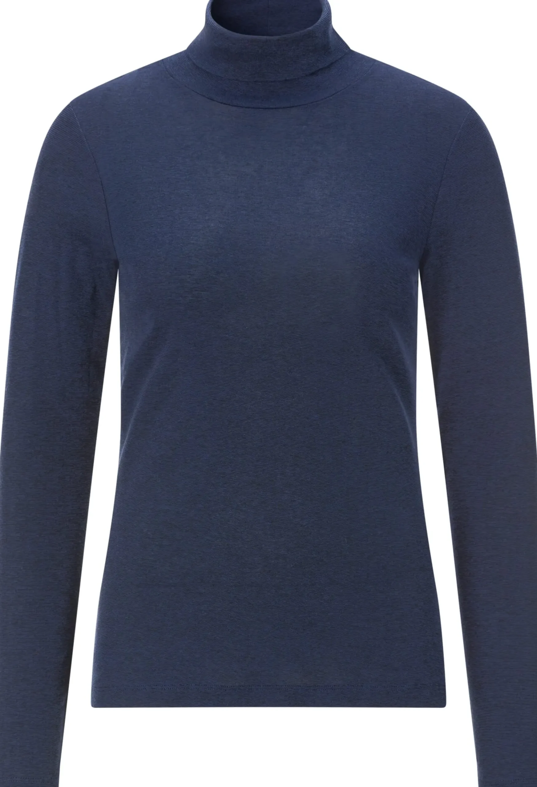 Alma & Lovis Damen-Longsleeve meliert Dunkelblau Outlet