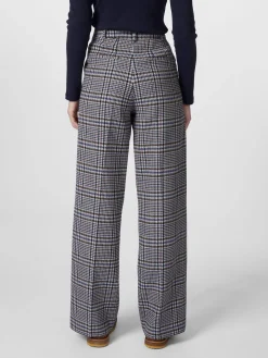 LANIUS Damen-Marlenehose Karo Multicolor New