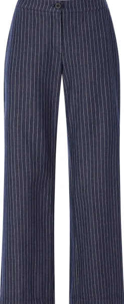 LANIUS Damen-Marlenehose Nadelstreifen Navy Outlet