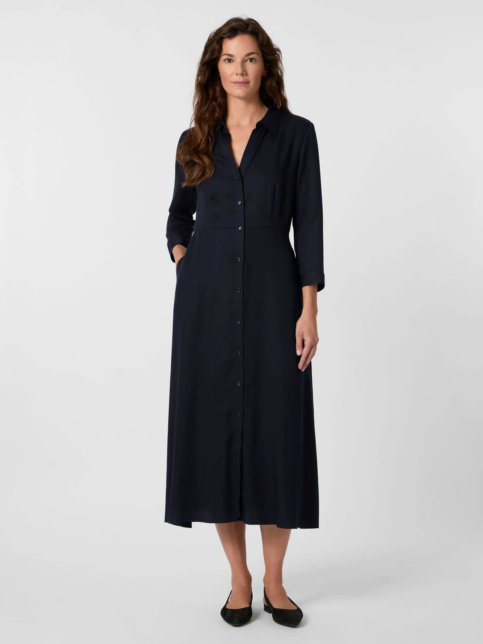 LANIUS Damen-Midikleid New