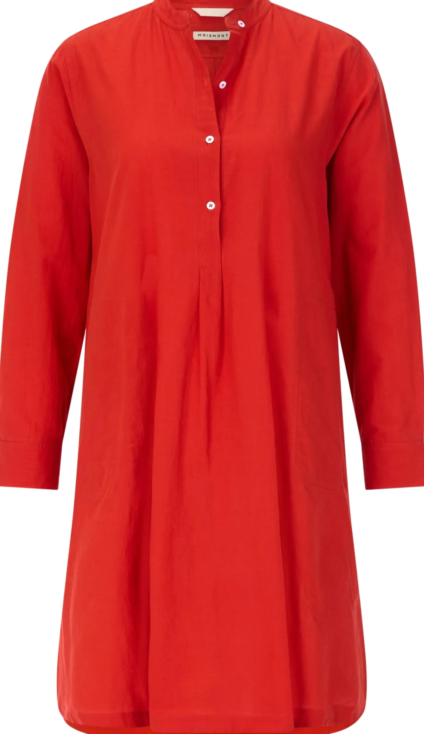 Moismont Damen-Midikleid Knopfleiste Rot Sale