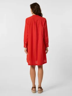 Moismont Damen-Midikleid Knopfleiste Rot Sale