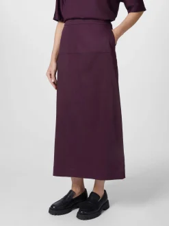 LANIUS Damen-Midirock TENCEL™ Violett New
