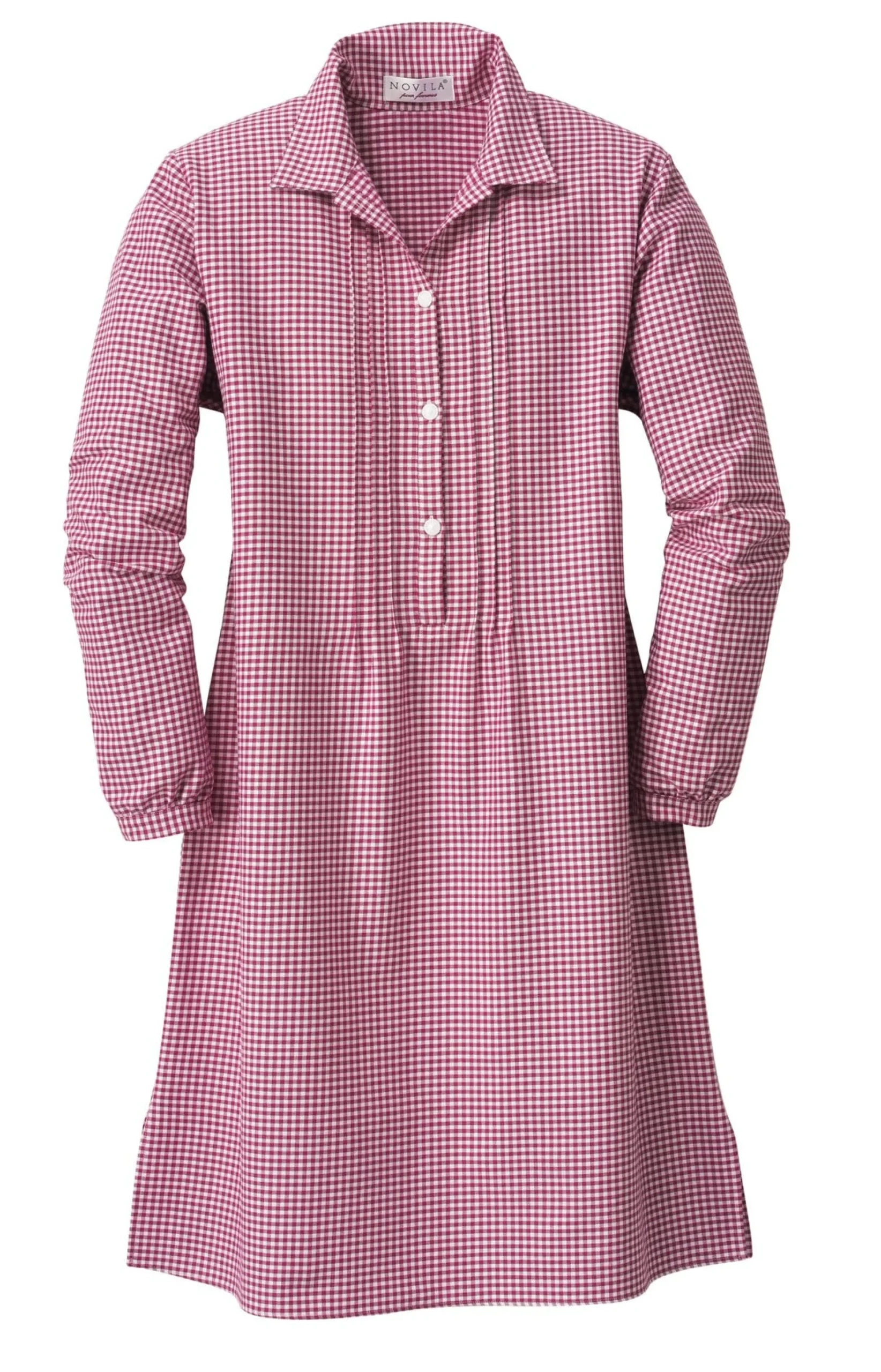 Novila Damen-Nachthemd Flanell Rot Sale