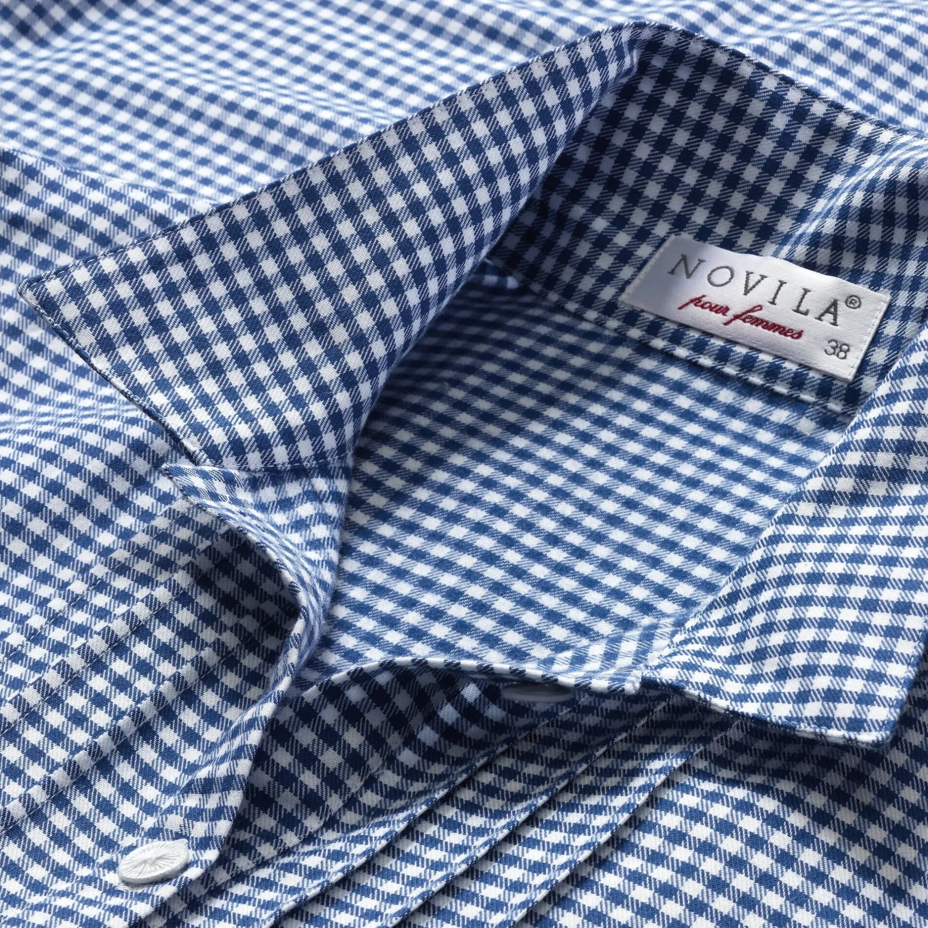 Novila Damen-Nachthemd Flanell Blau