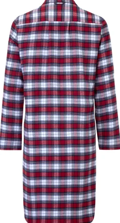 Novila Damen-Nachthemd Flanell gemustert Rot Sale
