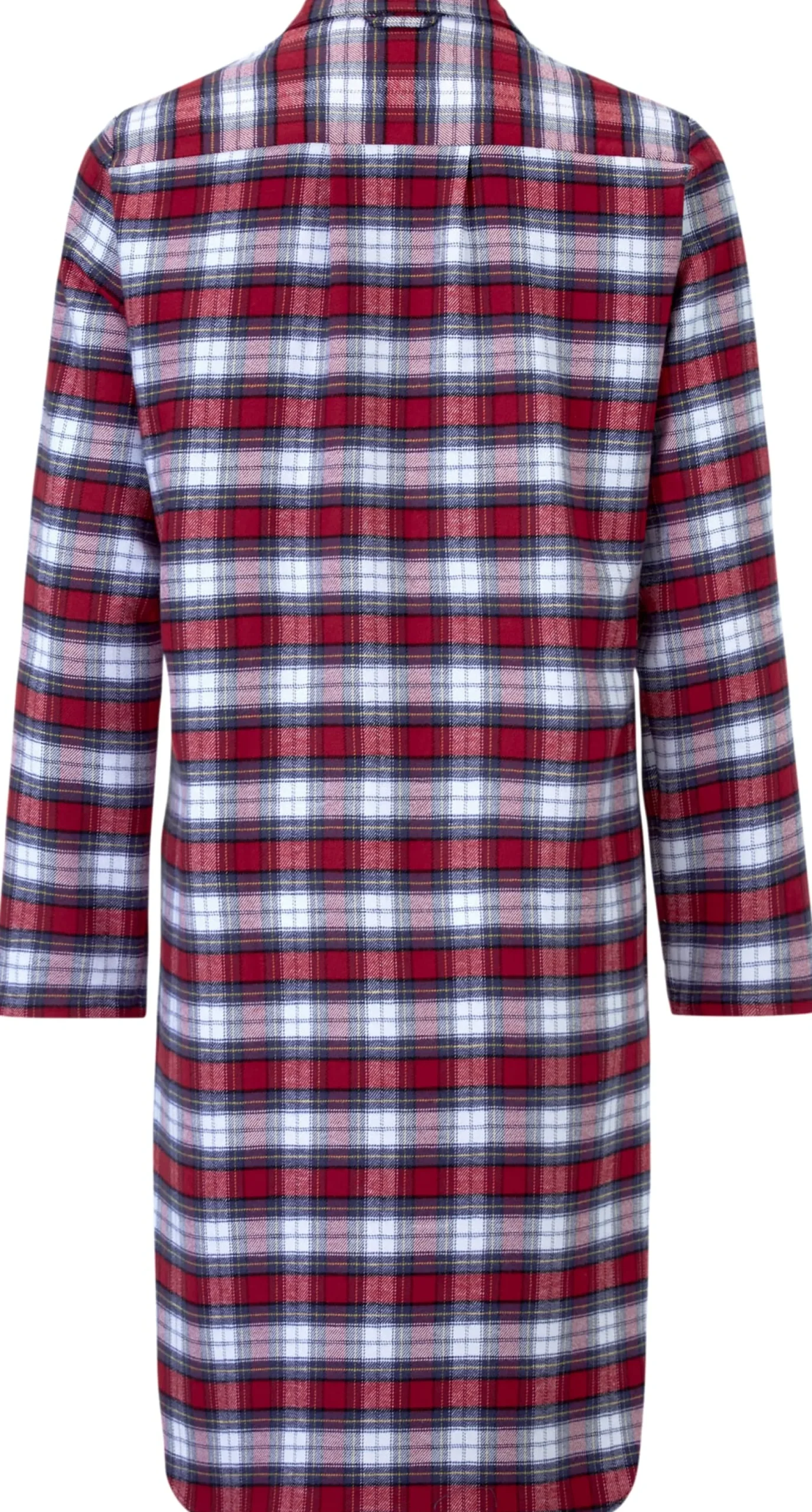 Novila Damen-Nachthemd Flanell gemustert Rot Sale