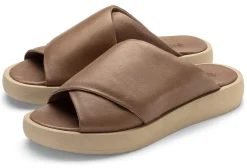 Werner Schuhe Damenpantolette Rindleder Braun