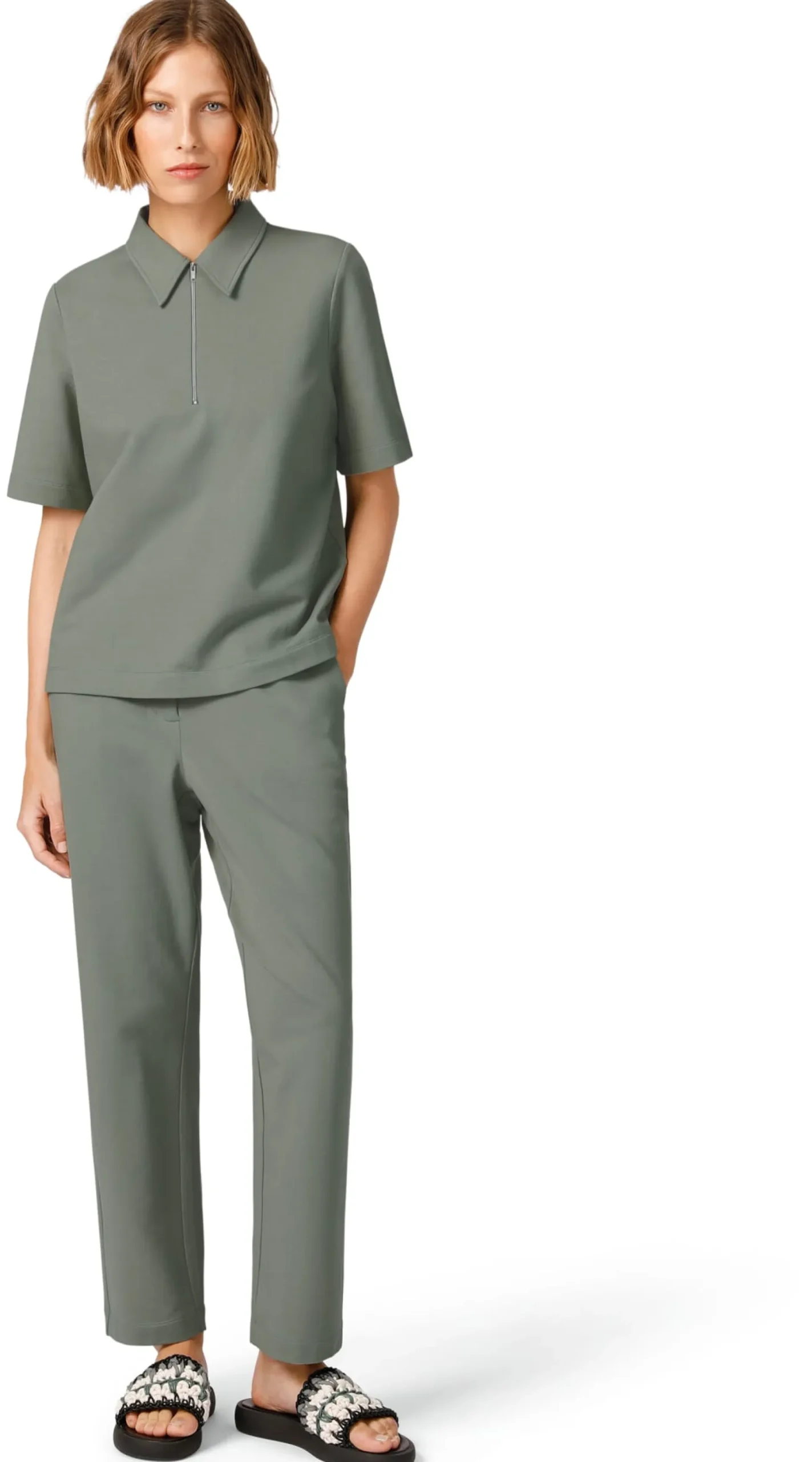 Armedangels Damen-Poloshirt Grün Online