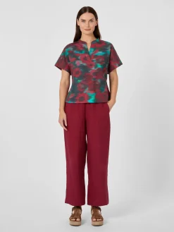 Alma ＆ Lovis Damen-Popelinebluse Multicolor Hot