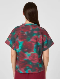 Alma ＆ Lovis Damen-Popelinebluse Multicolor Hot