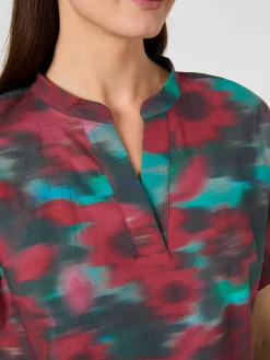 Alma ＆ Lovis Damen-Popelinebluse Multicolor Hot