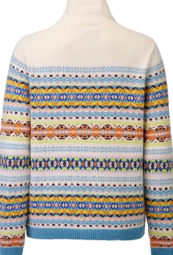 Eribé Damenpullover gemustert Beige Hot