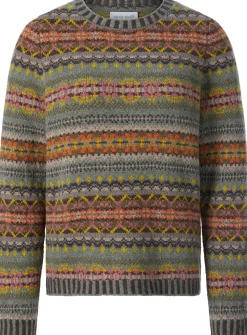 Eribé Damenpullover Lammwolle Multicolor New