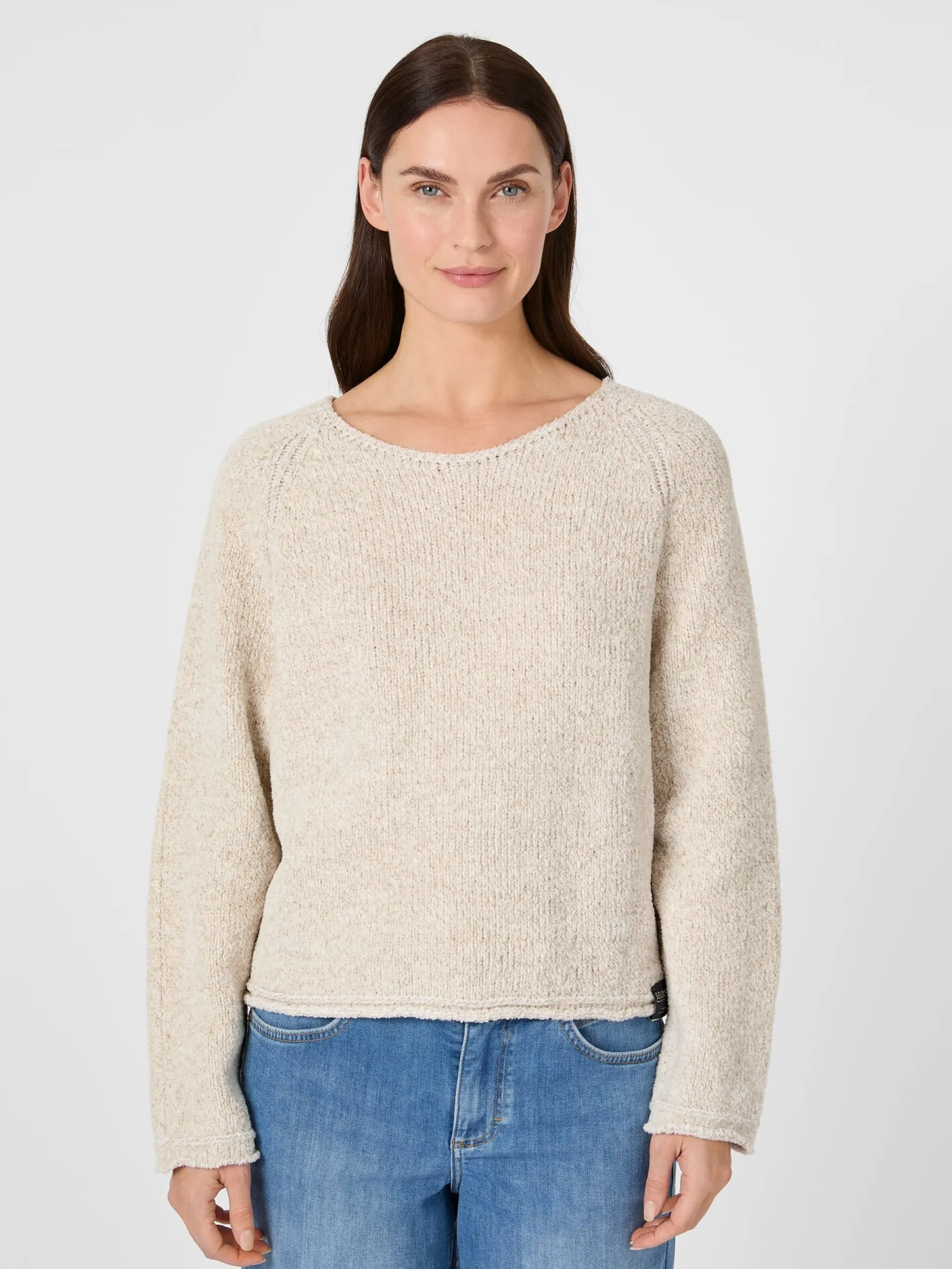 Seldom Damenpullover Oversized Natur Best