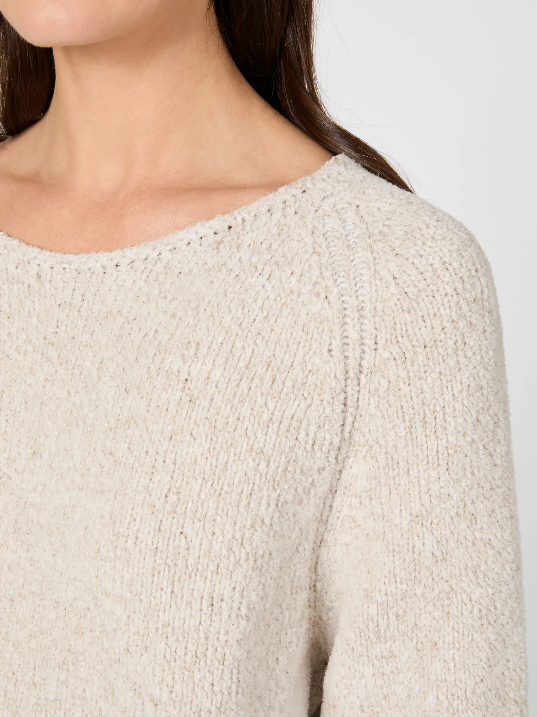 Seldom Damenpullover Oversized Natur Best