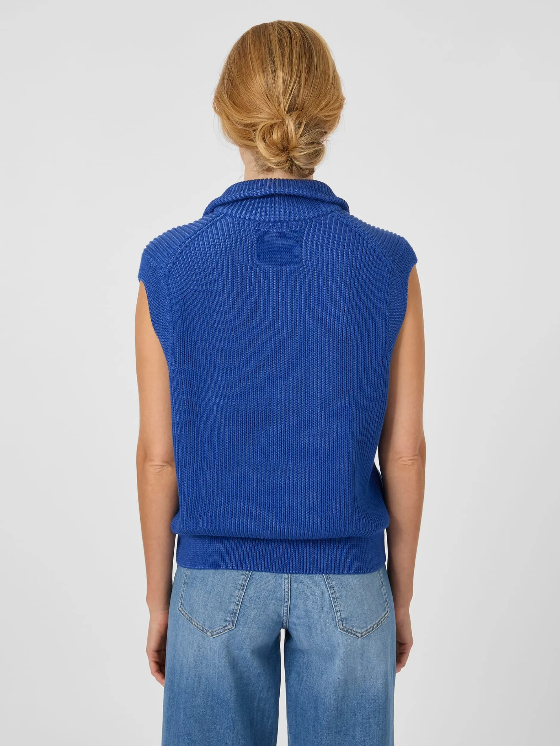 Armedangels Damenpullunder mit Zip Blau