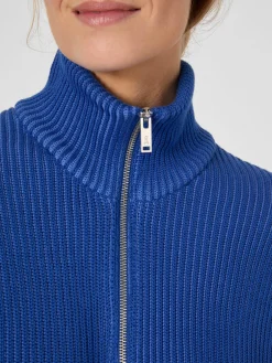 Armedangels Damenpullunder mit Zip Blau