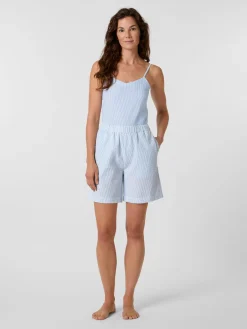 Knowledge Cotton Apparel Damen-Pyjamashorts Seersucker