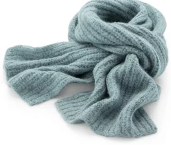 Alma ＆ Lovis Damen-Rippenstrickschal, Petrol Clearance