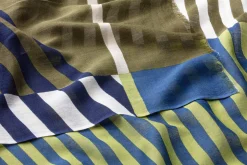 Oska Damenschal gestreift, blau-grün Online