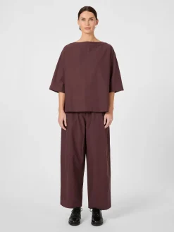 Christiane Strobel Damen-Schlupfbluse Weinrot Sale