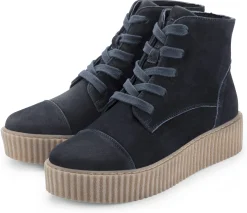 Werner Schuhe Damen-Schnürstiefel Dunkelblau Sale