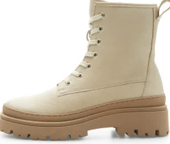 Werner Schuhe Damen-Schnürstiefelette Beige