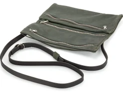 Harold’s Lederwaren Damen-Schultertasche Clutch, Grün Clearance