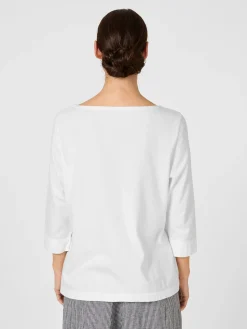 Oska Damenshirt Dreiviertelarm Weiß Outlet