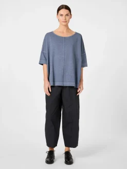 Oska Damenshirt Halbarm Blau Online