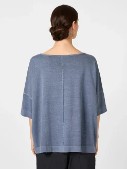 Oska Damenshirt Halbarm Blau Online