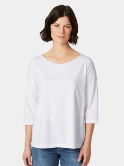 Oska Damenshirt Halbarm Weiß Sale