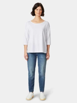 Oska Damenshirt Halbarm Weiß Sale