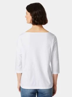 Oska Damenshirt Halbarm Weiß Sale