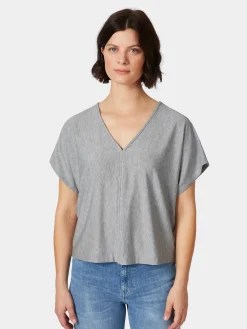 LANIUS Damenshirt Kurzarm TENCEL™ Discount