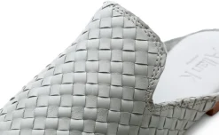 Allan K Damen-Slipper geflochten Hellgrau Hot