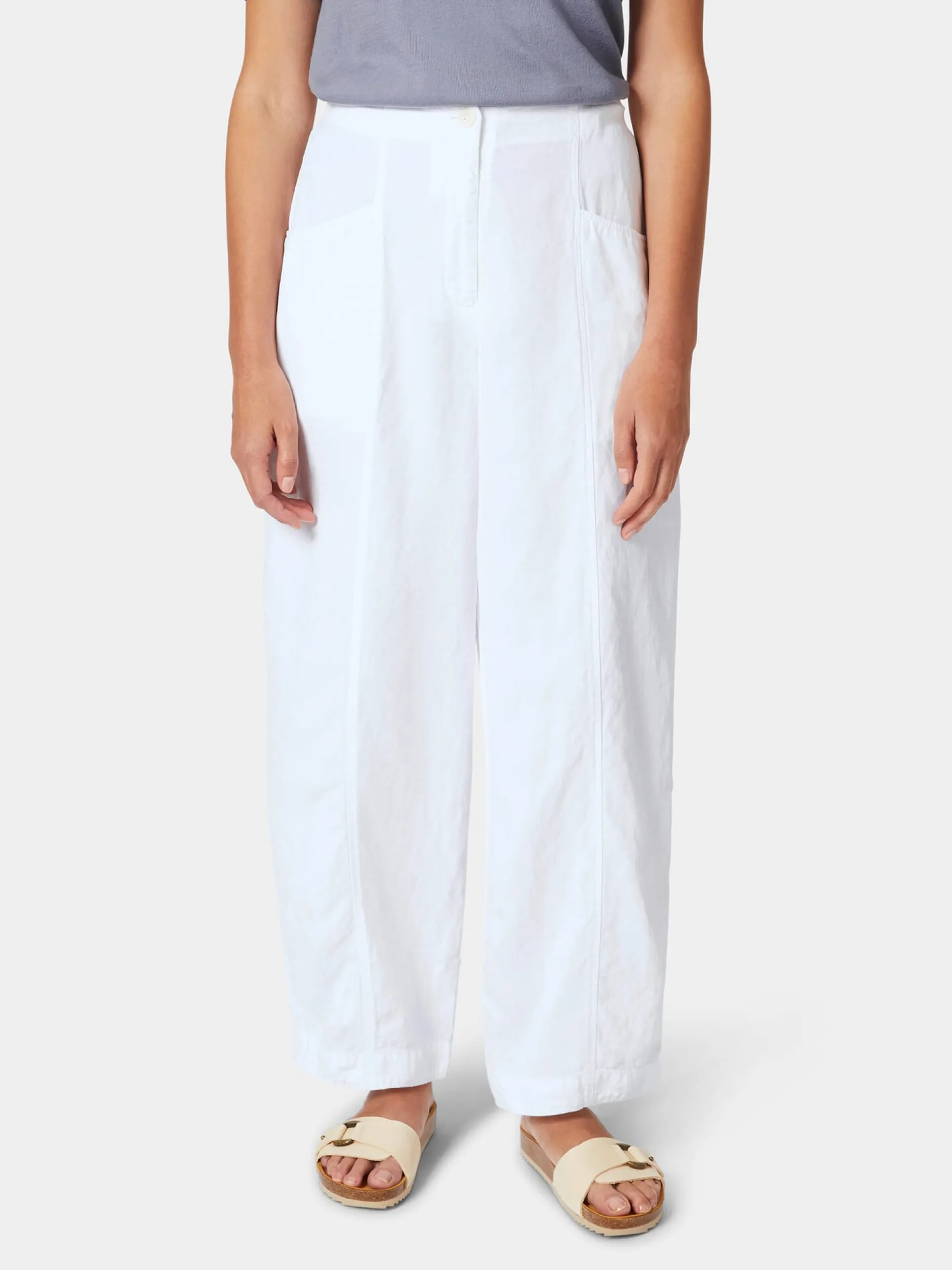 Oska Damen-Stoffhose Weiß Hot