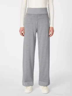 Seldom Damen-Strickhose Hellgrau