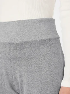 Seldom Damen-Strickhose Hellgrau