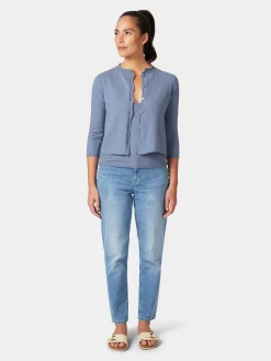 Rifò Damen-Strickjacke Hellblau Online